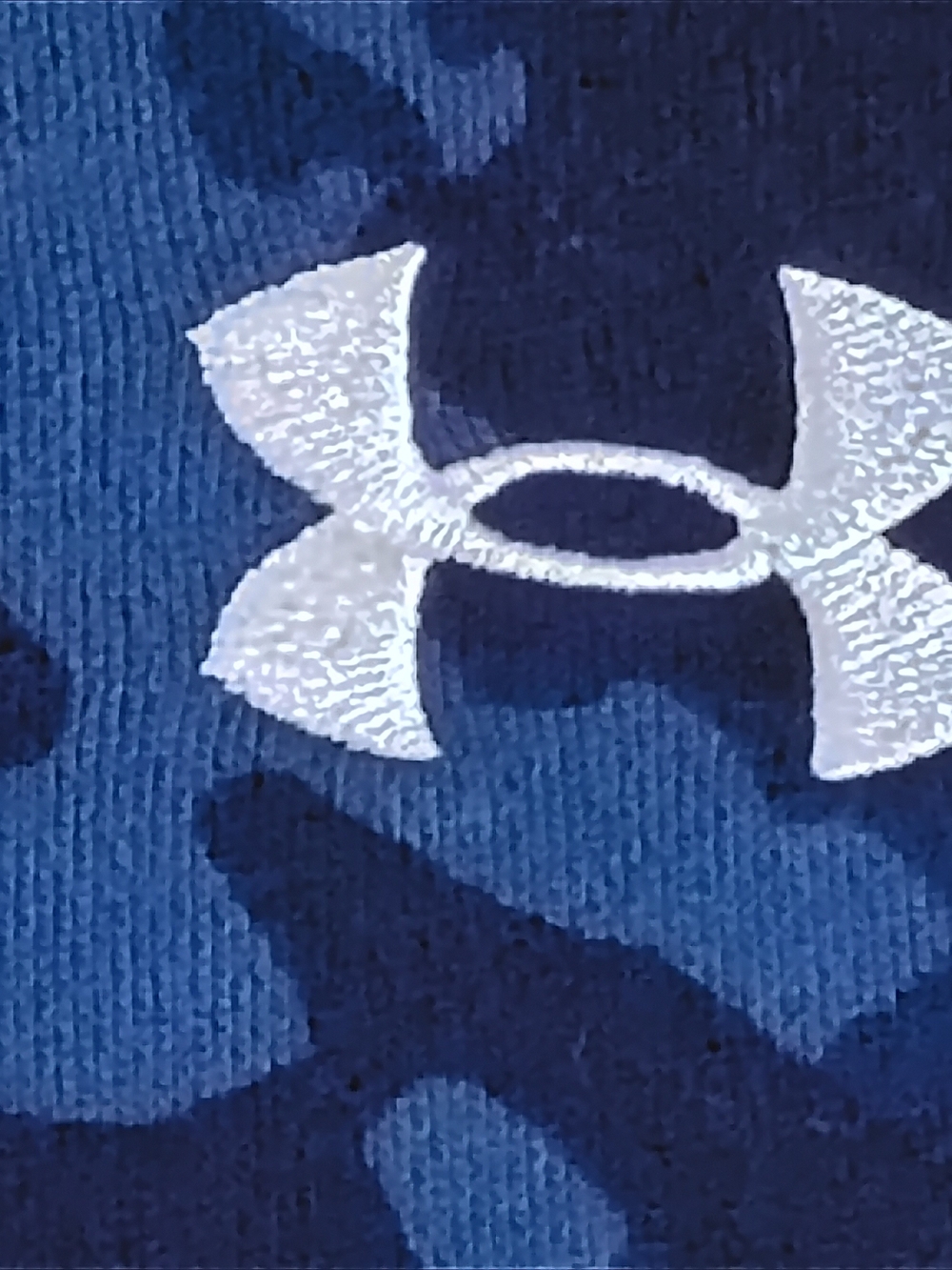 Under Armour Rival Fleece Camo Hoodie Men’s Large Blue Camouflage Sweatshirt - Picture 5 of 5